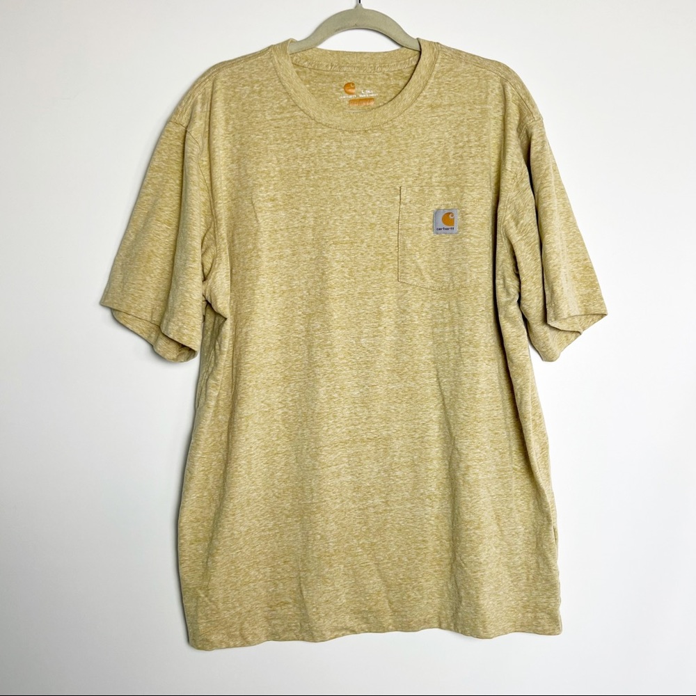 Carhartt yellow marled shirt sleeve shirt